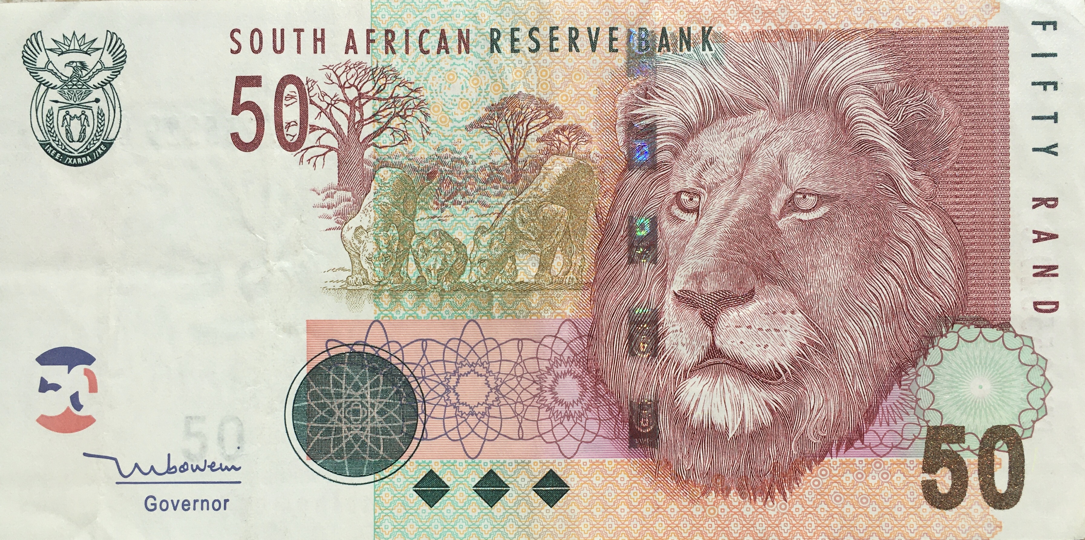 R50 South African banknote